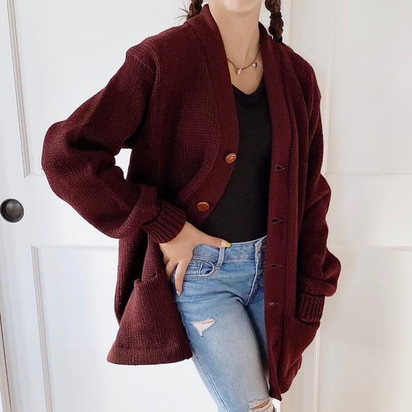 ❌SOLD❌ Shaker Knit Sweater Varsity Letterman Cardigan! - Picture 4 of 16